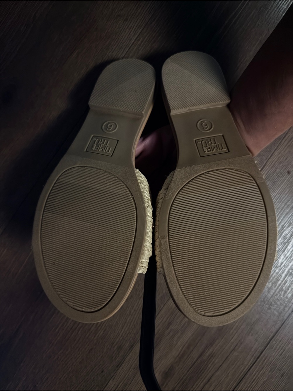 * NWT Sz 6 Time and Tru Women's Knot Slide Sandals *raffia* - Picture 6 of 12